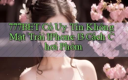 777bet có uy tín không mặt trái   iPhone 13   cách chơi phỏm
