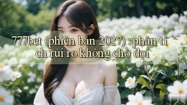 777bet (phiên bản 2027) phân tích rủi ro không chờ đợi