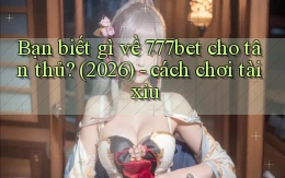 Bạn biết gì về 777bet cho tân thủ (2026)   cách chơi tài xỉu