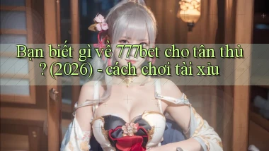 Bạn biết gì về 777bet cho tân thủ (2026)   cách chơi tài xỉu