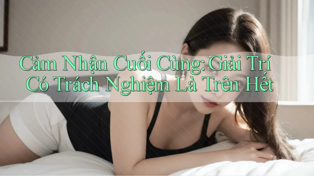 Cảm Nhận Cuối Cùng: Giải Trí Có Trách Nghiệm Là Trên Hết Cảm Nhận Cuối Cùng: Giải Trí Có Trách Nghiệm Là Trên Hết
