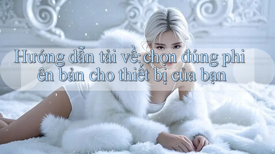 Hướng dẫn tải về: chọn đúng phiên bản cho thiết bị của bạn Hướng dẫn tải về: chọn đúng phiên bản cho thiết bị của bạn