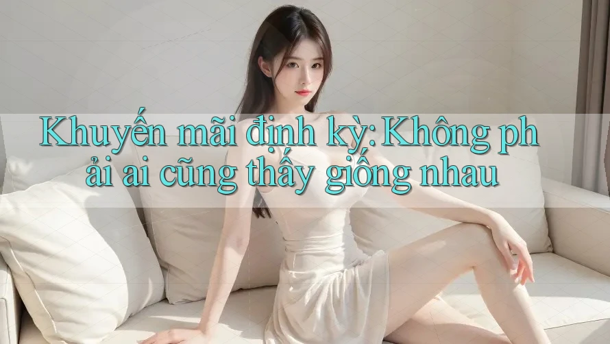 Khuyến mãi định kỳ: Không phải ai cũng thấy giống nhau