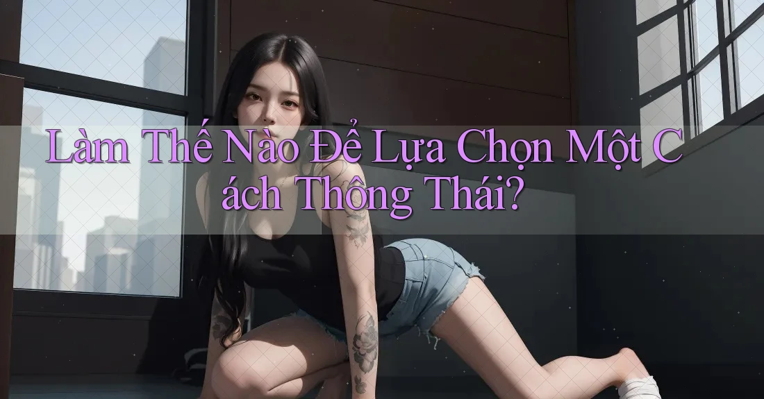 Làm Thế Nào Để Lựa Chọn Một Cách Thông Thái?