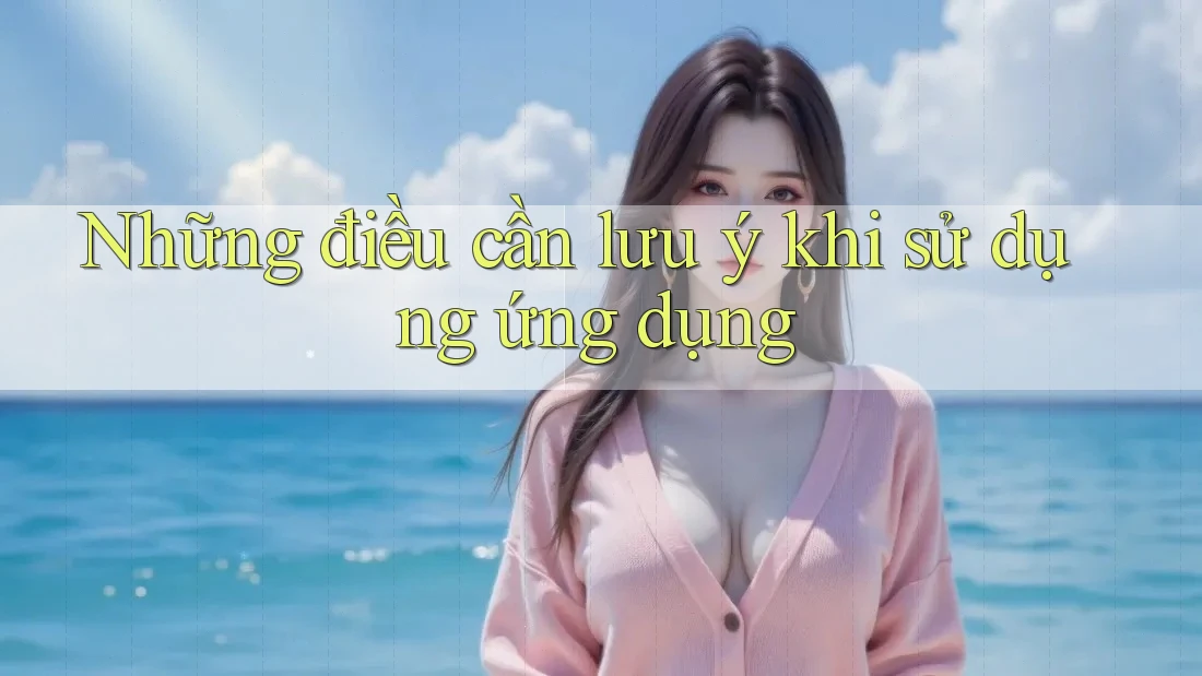 Những điều cần lưu ý khi sử dụng ứng dụng