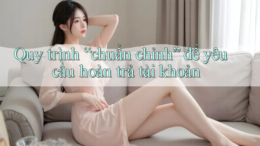 Quy trình “chuẩn chỉnh” để yêu cầu hoàn trả tài khoản