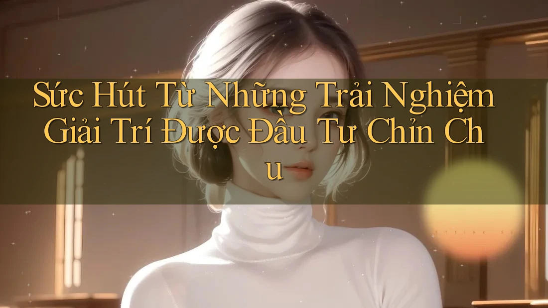 Sức Hút Từ Những Trải Nghiệm Giải Trí Được Đầu Tư Chỉn Chu