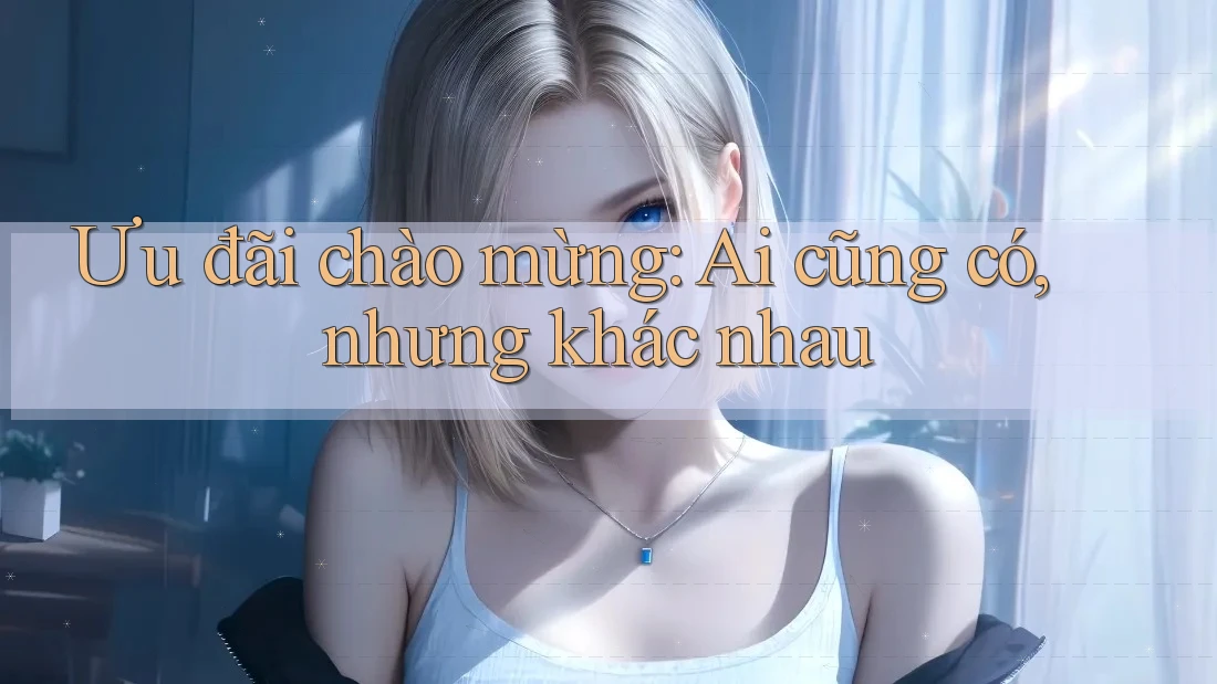 Ưu đãi chào mừng: Ai cũng có, nhưng khác nhau