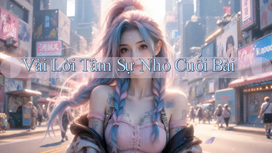 Vài Lời Tâm Sự Nhỏ Cuối Bài Vài Lời Tâm Sự Nhỏ Cuối Bài