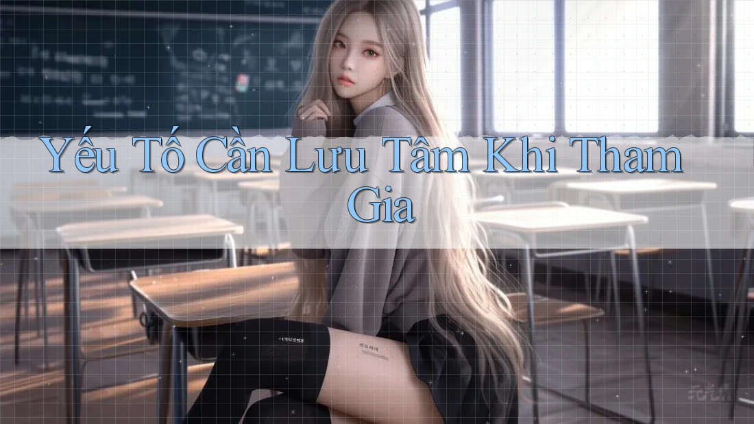 Yếu Tố Cần Lưu Tâm Khi Tham Gia Yếu Tố Cần Lưu Tâm Khi Tham Gia
